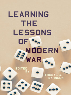 cover image of Learning the Lessons of Modern War